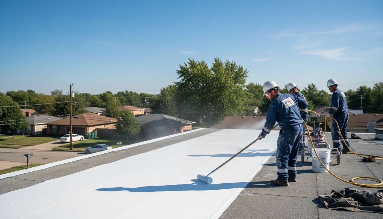 Commercial roof coating in Mackeyville, PA near me